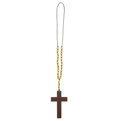 Kette Kreuz / Rosenkranz, aus Holz