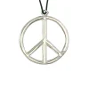 Kette Peace-Symbol, silber