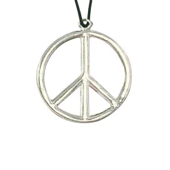 Kette Peace-Symbol, silber