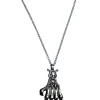 Kette Skeletthand, silber