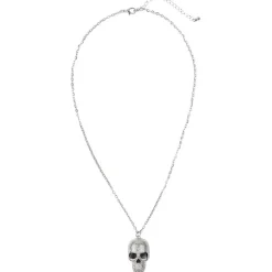 Kette Totenkopf, silber