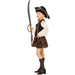 Kinder-Kostüm Piratin Evil Eva Gr. 116