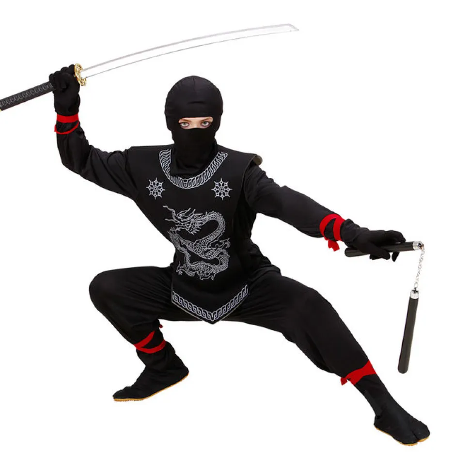 Kinder-Kostüm Schwarzer Ninja, Gr. 116