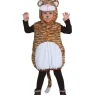 Kinder-Kostüm Tiger Weste mit Kapuze, Einheitsgröße