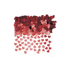 Konfetti Glänzende Herzen, rot, 14 g