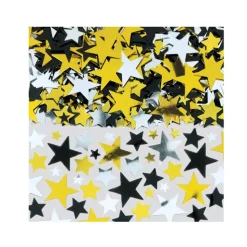 Konfetti Hollywood-Sterne gold/silber/schwarz 70 g
