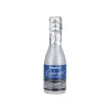 Konfettikanone Form Champagnerflasche - Silber - 20,5 cm