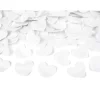Konfettikanone mit Metallic-Herzen – Weiß – 60 cm