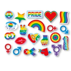 Konfetti Rainbow Pride, 3-6 cm, 96 Stück