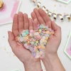 Konfetti rund, Regenbogen Pastell Mix, 20 g
