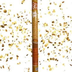 Konfetti-Shooter, Gold-Flitter, ca. 60 cm