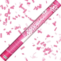 Konfetti-Shooter, Pink-Flitter, ca. 60 cm