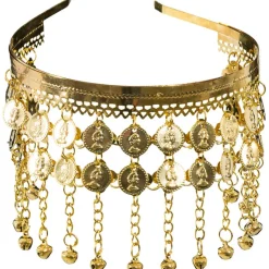 Kopfschmuck Orient mit Münzen, gold