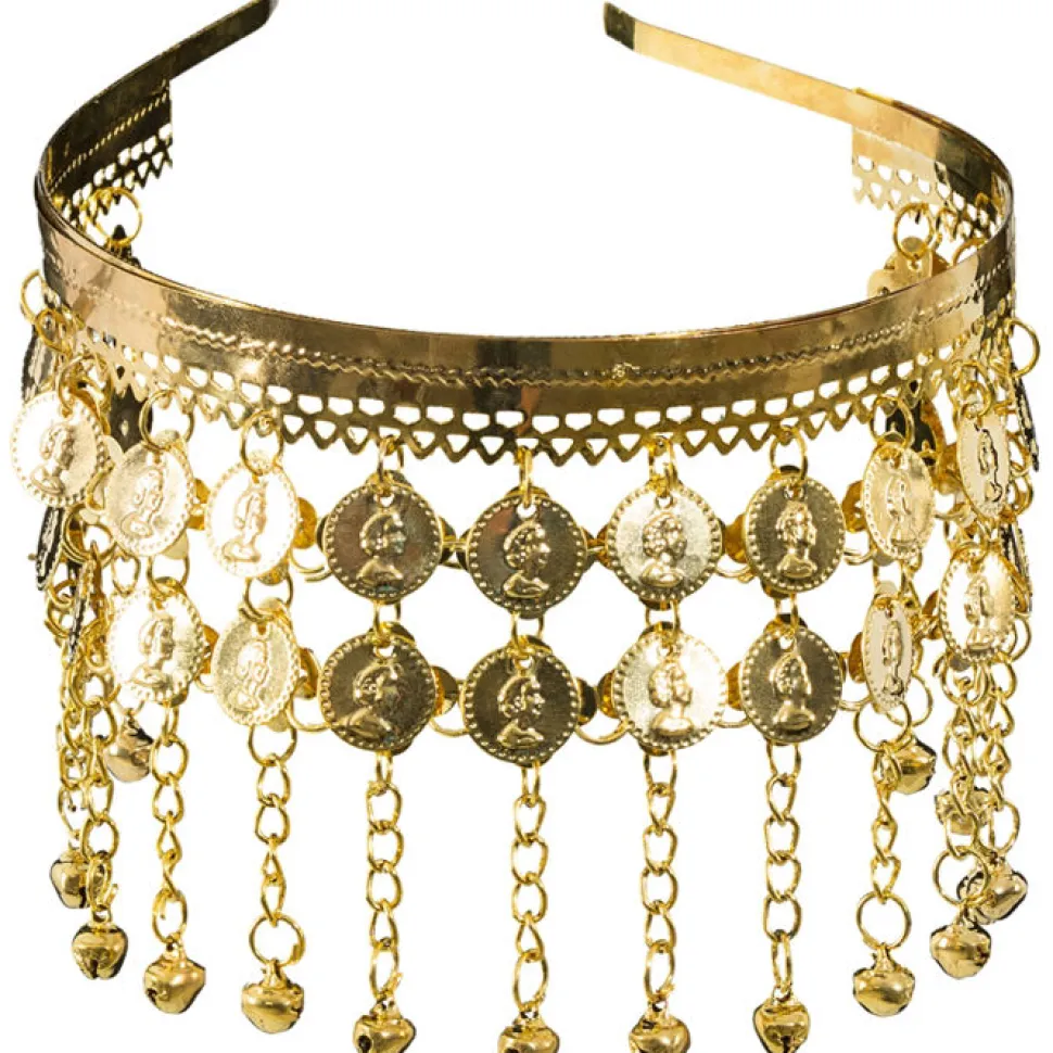 Kopfschmuck Orient mit Münzen, gold
