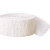 Krepp-Bänder, 10m x 5 cm, schwer entflammbar, weiß