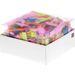 Krepp-Konfetti Streifen, Regenbogen Classic Mix, 15 g