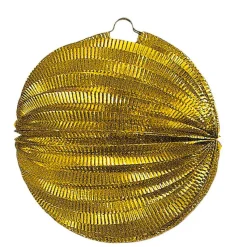 Lampion rund, ca. Ø 24 cm, schwer entflammbar, gold