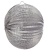 Lampion rund, ca. Ø 24 cm, schwer entflammbar, silber
