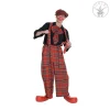 Latzhose Clown Schottenmuster, Gr. S