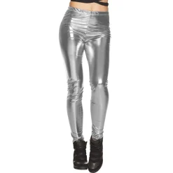 Leggings Stretch, silber, Gr. M