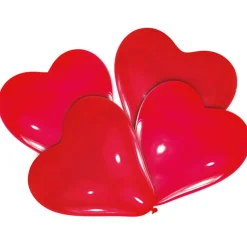 Luftballons Herz Form, rot, 10 Stück