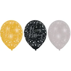 Luftballon Sparkling H Bda 6 Stk. Ø 27,5cm