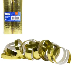 Luftschlange Metallic gold, 2 Stück