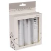 Luftschlangen, 3er Pack, Metallic silber
