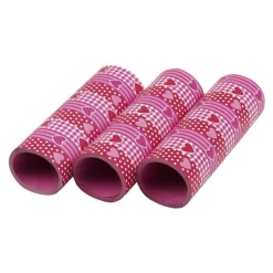 Luftschlangen Herz rot-pink, 3 Rollen