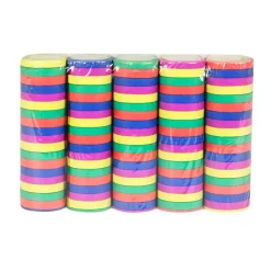Luftschlangen Standard bunt, flammensicher, 5 Rollen