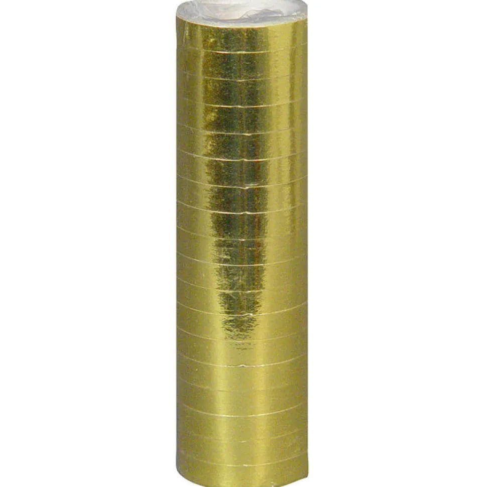 Luftschlange Standard, gold-metallic, 1 Rolle