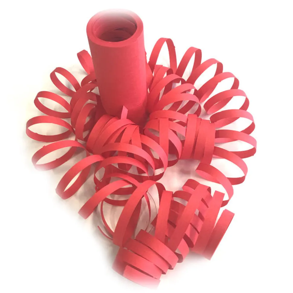 Luftschlange Standard, rot, 1 Rolle