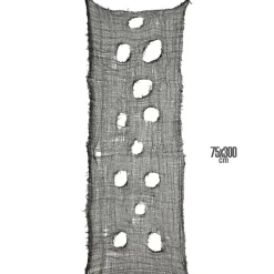 Lumpengewebe, schwarz, 60 x 300 cm