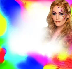 Make-Up FX, Regenbogen-Gesichtsjuwelen, mehrfarbig, Bogen mit 100 Stück
