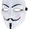 Maske Anonymous, weiß