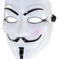 Maske Anonymous, weiß