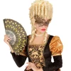 Maske Barock aus Spitze, gold