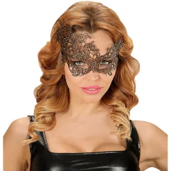Maske Barock aus Spitze, gold