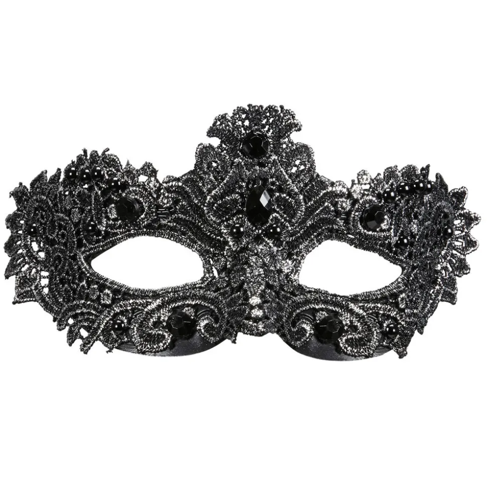 Maske Noblesse Augenmaske, silber