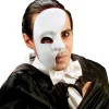 Maske Phantom Halbmaske, weiß