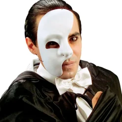 Maske Phantom Halbmaske, weiß