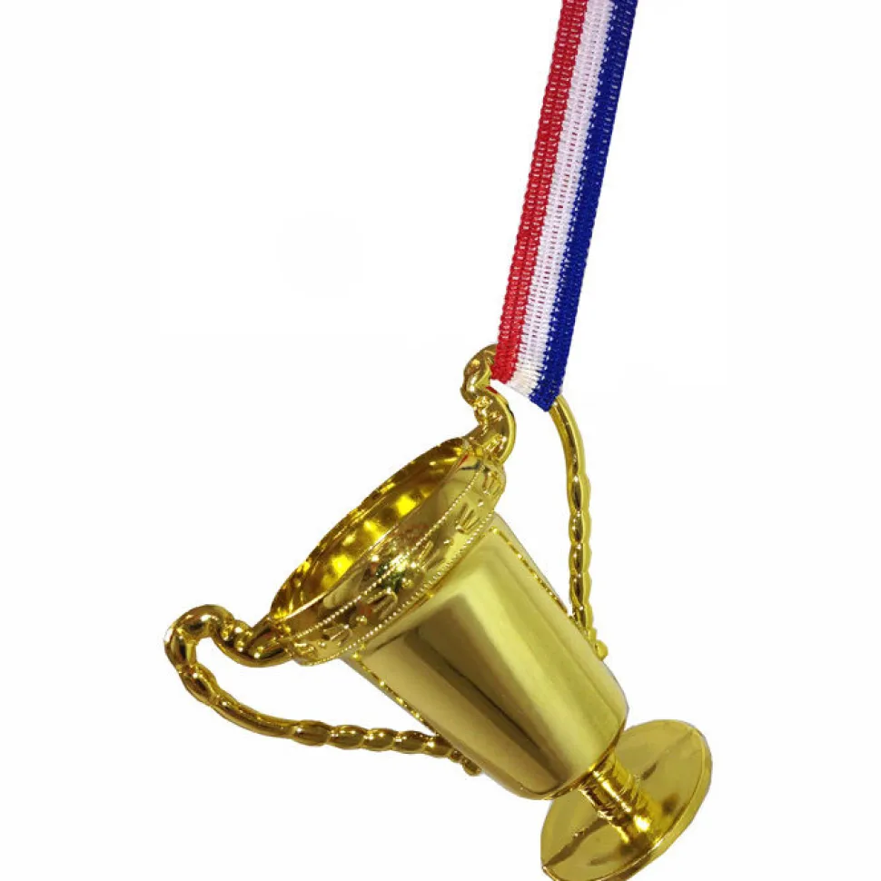 Mini-Pokal am Band, gold, ca. 8cm