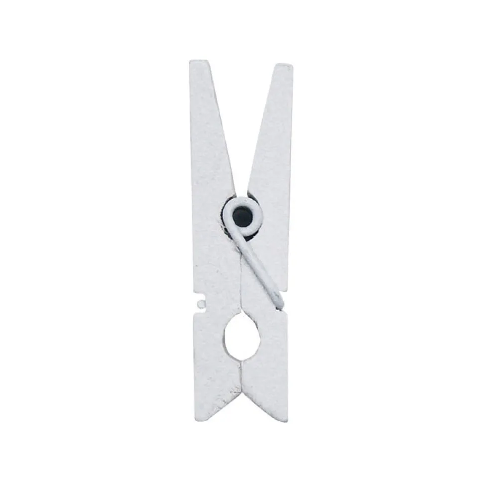 Mini-Wäscheklammern weiß, 3,5 cm, 12 Stk