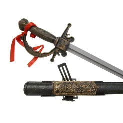 Musketier-Degen mit Scheide, ca. 70cm