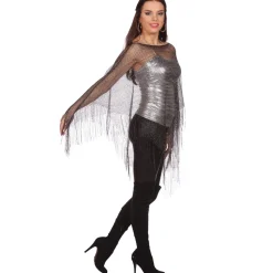 Netz-Poncho, schwarz, Einheitsgröße