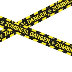 NEU Absperrband Danger Zombies, ca. 6m, Flatterband