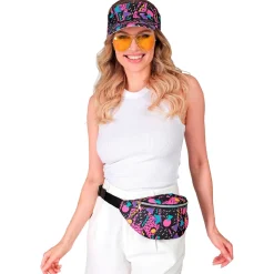 NEU Accessoire-Set 80s Funky Fashion, Schirmmütze und Bauchtasche