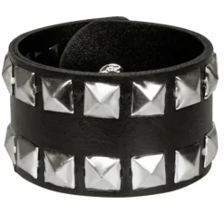 NEU Armband Punkerin, mit zweireihigen Nieten, größenverstellbar