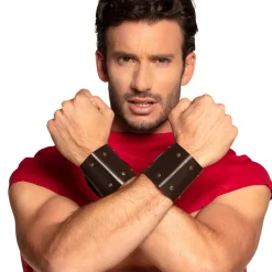 NEU Armbänder römischer Gladiator,in Lederoptik, größenverstellbar, 2 Stück