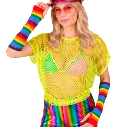 NEU Armstulpen Regenbogen, fingerlos